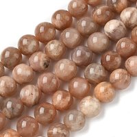 Round Natural Multi-Moonstone Beads Strands, 10mm, 40pcs — Jewelry Beads