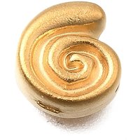 Perles Vortex en Acier Inoxydable 304 avec Plaquage Ionique, Doré
