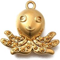 304 Stainless Steel Octopus Pendants with Ion Plating