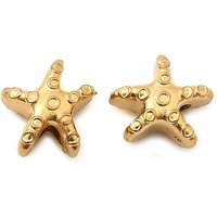 Perles en Acier Inoxydable 304 en Forme d'Étoile de Mer avec Plaquage Ionique, Dorées — Perles à bijoux