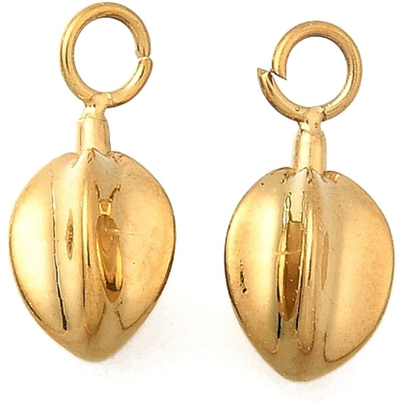 Charm en acier inoxydable 304 doré en forme de carambole avec placage ionique — Breloques et pendentifs