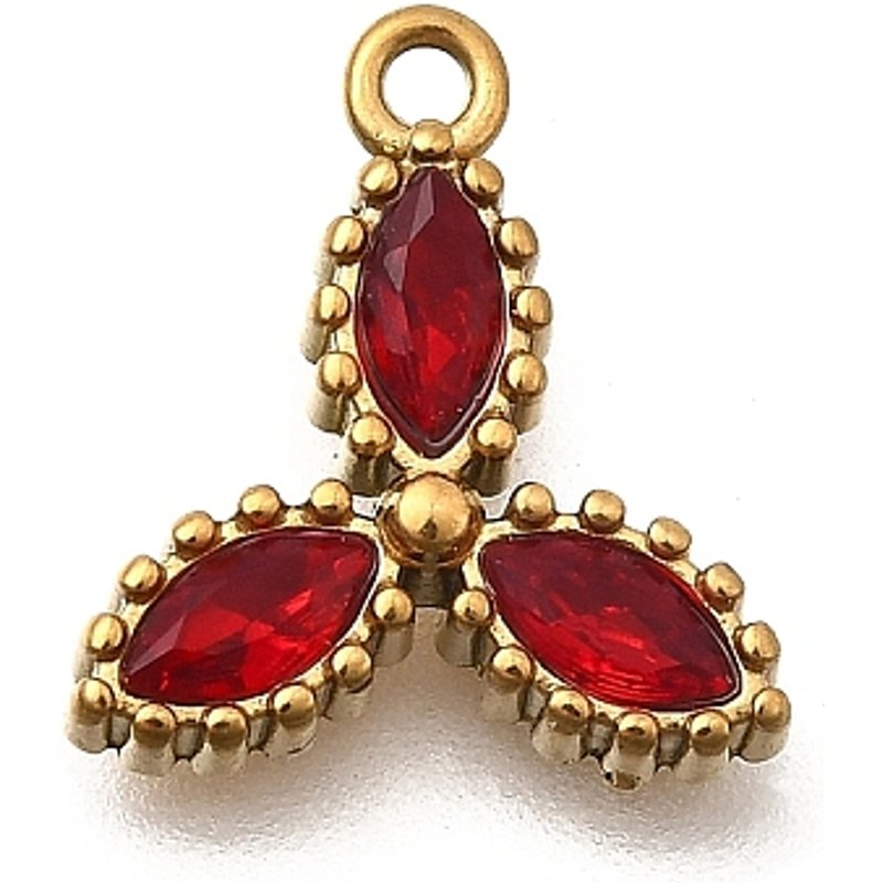Pendentifs en Acier Inoxydable 304 avec Charms Triangulaires et Zircon Cubique — Breloques et pendentifs
