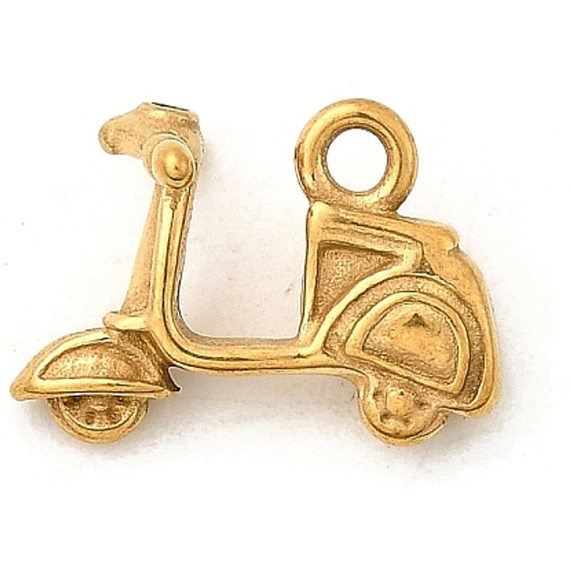 Pendentif Moto en Acier Inoxydable 304 Doré — Breloques et pendentifs