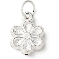 925 Sterling Silver Flower Charms with Jump Ring — Charms & Pendants