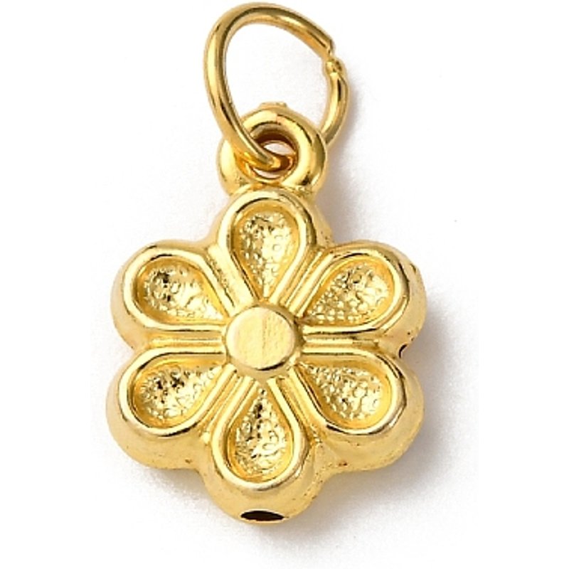 925 Sterling Silver Flower Charms with Jump Ring — Charms & Pendants