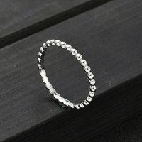 Bague en Argent Sterling 925 avec Perles Rondes, 19mm