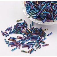 Perles Tubulaires en Verre, Couleurs Métalliques, 5x2mm, 16000pcs/sac — Perles à bijoux