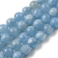 Natural Aquamarine Beads Strands, Round, 8mm, 23pcs/strand