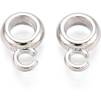 Rack Plating Alloy Tube Bails, Round Loop Bails, Lead Free — Jewelry Findings