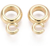Bails en alliage de tube Rack Plating, or clair, sans plomb ni nickel — Accessoires pour bijoux