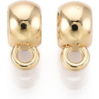 Bails Tubulaires en Alliage de Plating Rack, Or Clair, 11x5x8mm — Accessoires pour bijoux