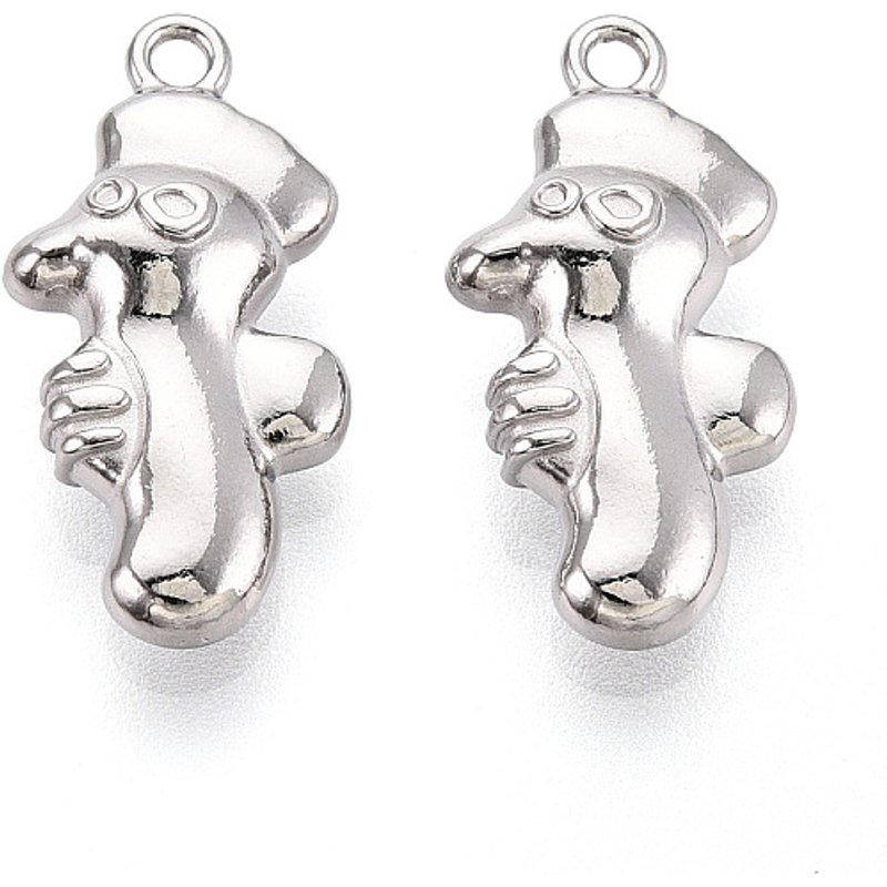 Pendentif Charm en Acier Inoxydable 304, Anti-Oxydation, Hippocampe — Breloques et pendentifs