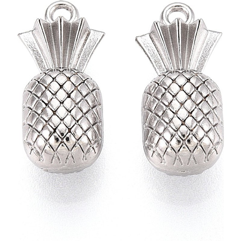 Pendentif Charme Ananas en Acier Inoxydable 304, Anti-Oxydation — Breloques et pendentifs