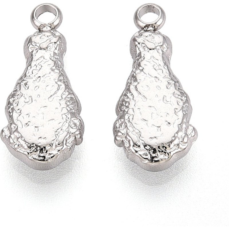 Pendentif en Acier Inoxydable 304, Charm en Forme de Jambe de Poulet — Breloques et pendentifs