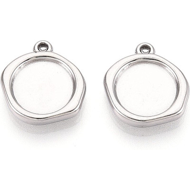 Réglages de cabochon en acier inoxydable 304 avec plateau — Accessoires pour bijoux