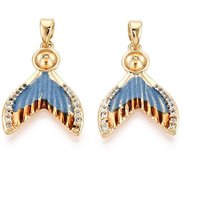 Brass Micro Pave Cubic Zirconia Peg Bails for Half Drilled Beads — Jewelry Findings