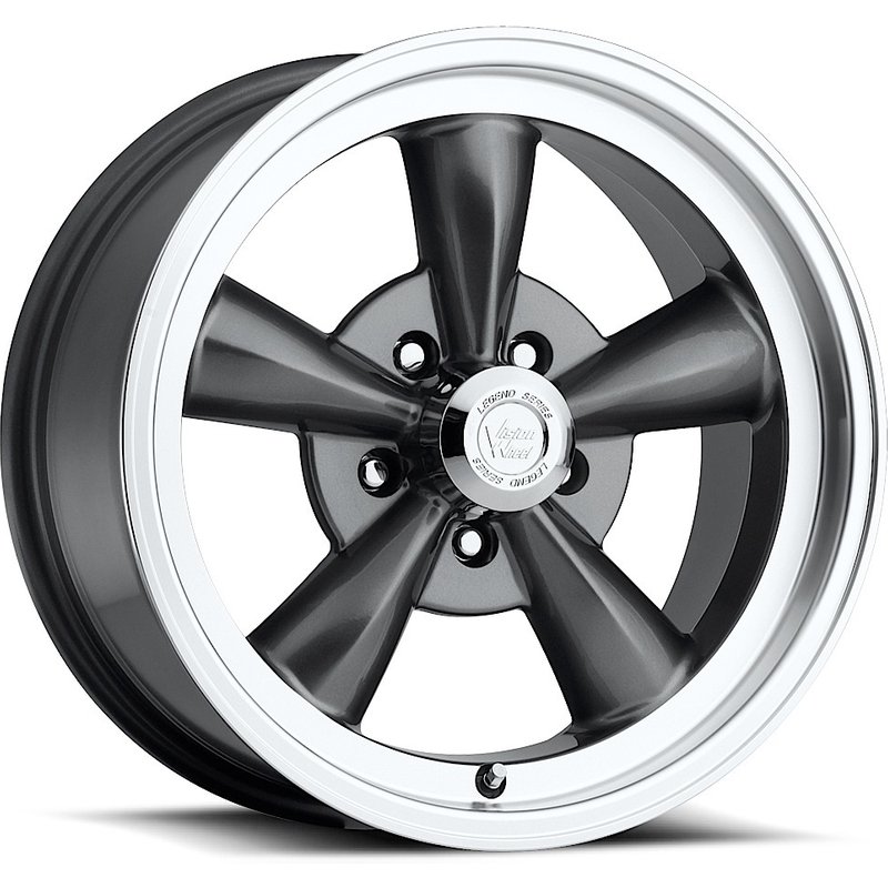American Muscle 141 Gunmetal Wheel with Machined Lip - 17x8 Rims — Wheels & Rims