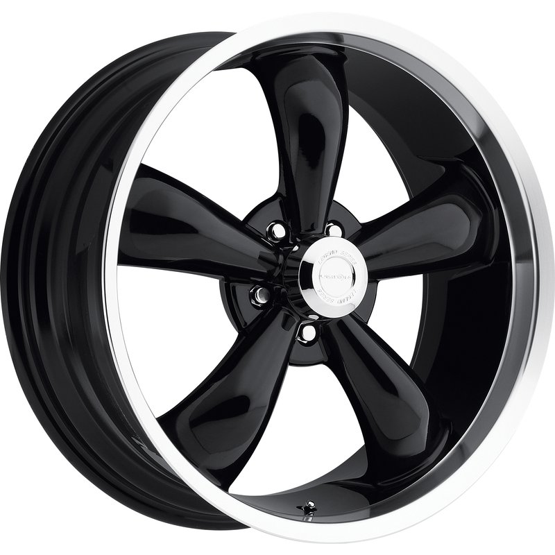 Roues American Muscle 142 Legend 5 Noir Brillant - 20x8.5 - 5x127 — Roues et jantes