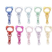 Attaches pivotants en alliage Panda, sans cadmium, sans plomb, couleur mixte — Accessoires pour bijoux
