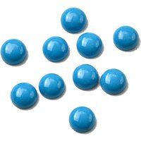 Synthetic Turquoise Cabochons, Half Round, 5x2.5mm — Loose Gemstones