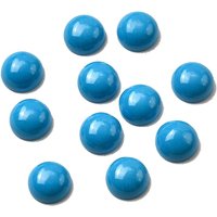 Synthetic Turquoise Cabochons, Half Round, 8x4mm — Loose Gemstones