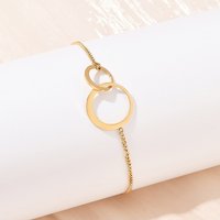 304 Stainless Steel Link Bracelet for Women, 18K Gold Plated — Bracelet Women