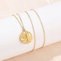 Collier Pendentif en Acier Inoxydable 304 pour Femmes