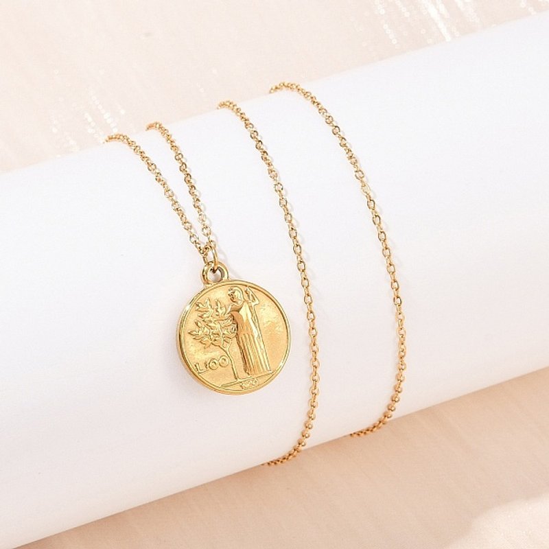 Collier Pendentif en Acier Inoxydable 304 pour Femmes — Collier pendentif