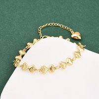 Bracelet en Chaîne en Acier Inoxydable 304 avec Cœurs pour Femmes — Bracelet Femme