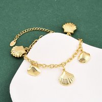 Bracelet Charme Animaux Marins en Acier Inoxydable 304 — Bracelet Femme