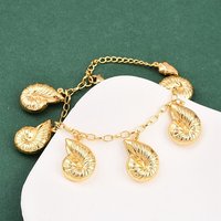 Bracelet Charme Animaux Marins en Acier Inoxydable Summer — Bracelet Femme