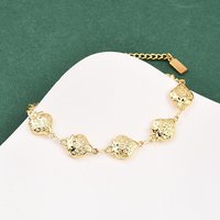 304 Stainless Steel Link Bracelet for Women in Strawberry and Gold — Bracelet Women