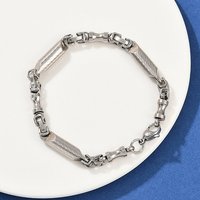 Bracelet en chaîne à maillons colonnes en acier inoxydable 201 pour femmes — Bracelet Femme