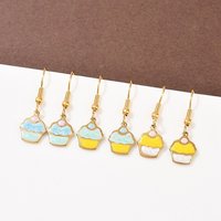 Ocean Series 304 Stainless Steel Enamel Dangle Earrings, 3 Pairs — Costume Jewelry