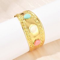 Bracelets Large Cuff en Acier Inoxydable 304 pour Femmes - Plaqué Or 18K — Bracelet Femme