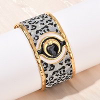 Bracelet Cuff en Acier Inoxydable 304 pour Femmes, Plaqué Or 18K — Bracelet Femme