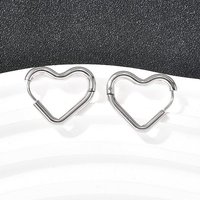 201 Stainless Steel Hoop Earrings with Surgical Steel Pins — Hoop Earrings