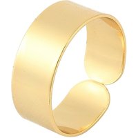 Brass Cuff Ring Settings, Adjustable 7mm, 18K Gold Plated — Jewelry Findings