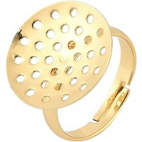 Bases de Bague Sieve Ajustables en Laiton, Plaqué Or 18K, Sans Plomb — Accessoires pour bijoux