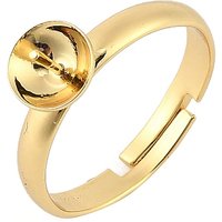 Brass Adjustable Ring Settings for Half Drilled Beads — Jewelry Findings