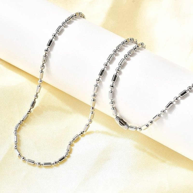 Collier en chaîne à billes en acier inoxydable 201, 27,56 pouces — Collier pendentif