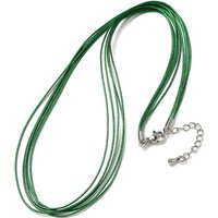 Cordon ciré 1MM pour colliers à 5 brins avec accessoires en laiton