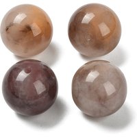 Perles de Quartz Naturel en Sphère, Rondes, 16-16.5mm, Trou 1.5mm