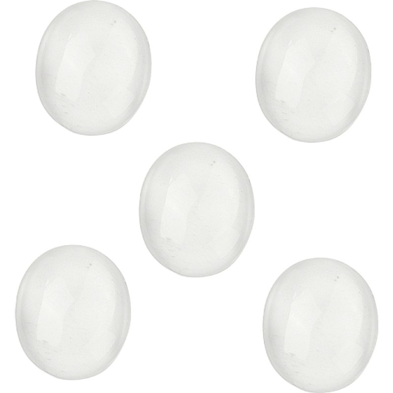 Cabochons de cristal de quartz naturel, Grade AAA, ovale, 16x13x3.5mm — Pierres précieuses en vrac