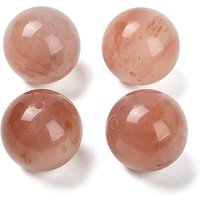 Perles sphériques en jade de soie dorée du Xinjiang, 18mm, trou de 2mm — Perles à bijoux