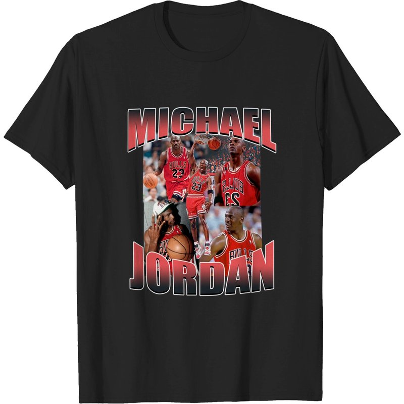 Michael Jordan Men's T-Shirt in Black — Mens T Shirts