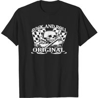 Rock And Roll T Shirt for Men - Black
