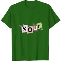 T-Shirt Sour Olivia Rodrigo 1 pour hommes en noir — T-shirts pour hommes