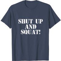 T-shirt Shut Up And Squat pour hommes en noir — T-shirts pour hommes