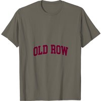 Old Row University Maroon Text T-Shirt for Men